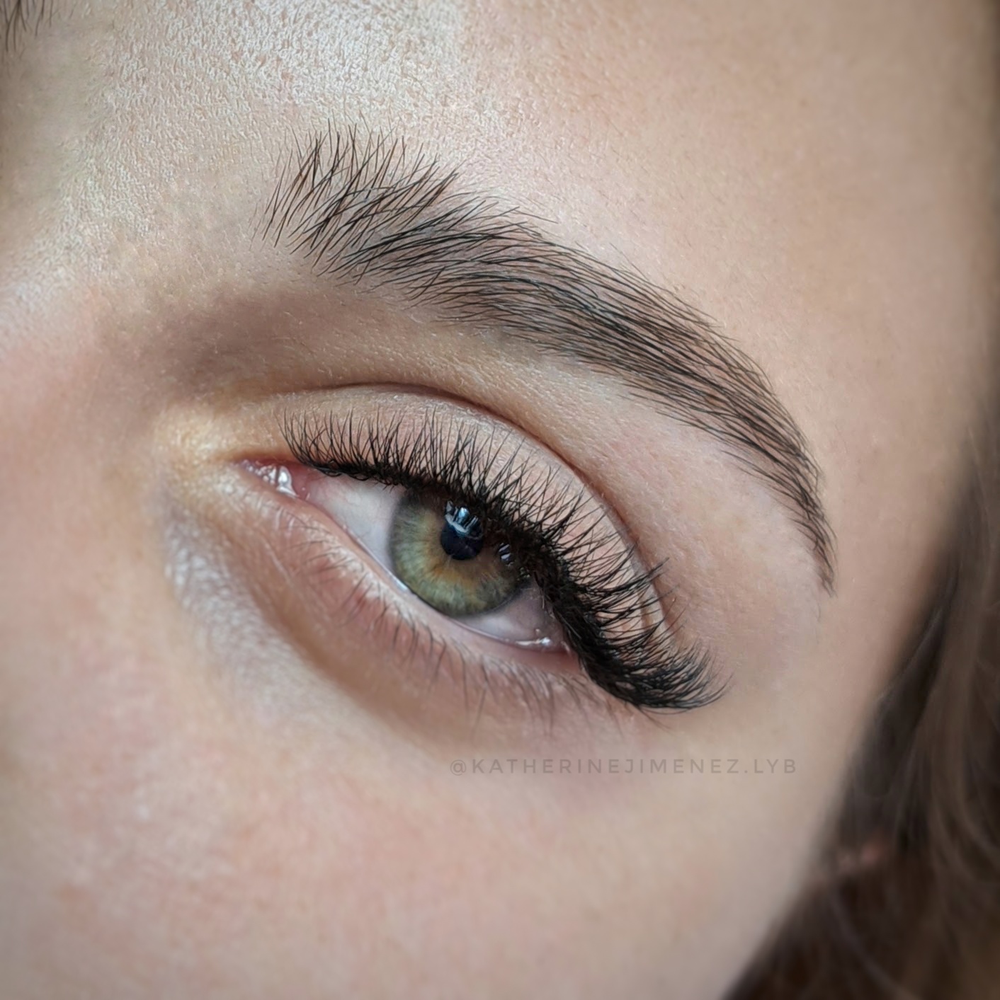 Ejemplo de diseño y tinte de cejas